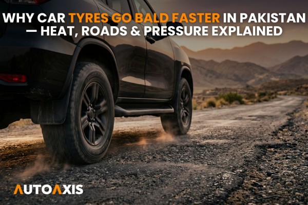 Why Car Tyres Go Bald Faster in Pakistan — Heat, Roads & Pressure Explained
