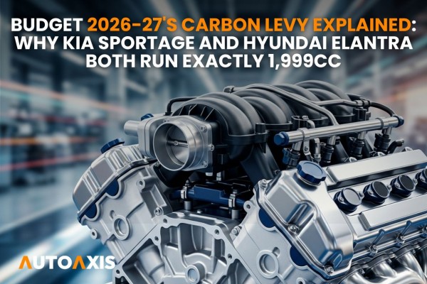 Budget 2026-27's Carbon Levy Explained: Why Kia Sportage and Hyundai Elantra Both Run Exactly 1,999cc