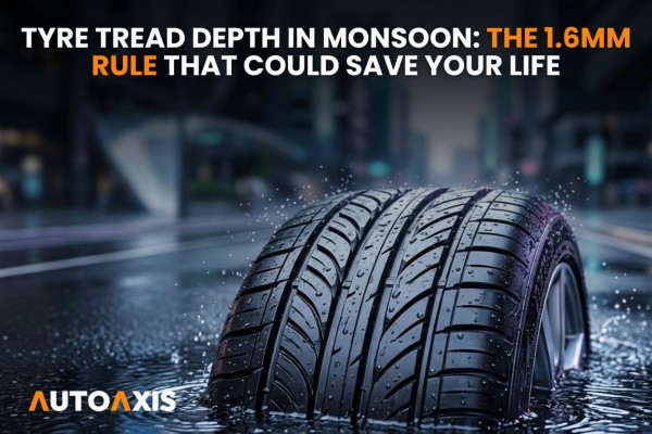 Tyre Tread Depth in Monsoon: The 1.6mm Rule That Could Save Your Life