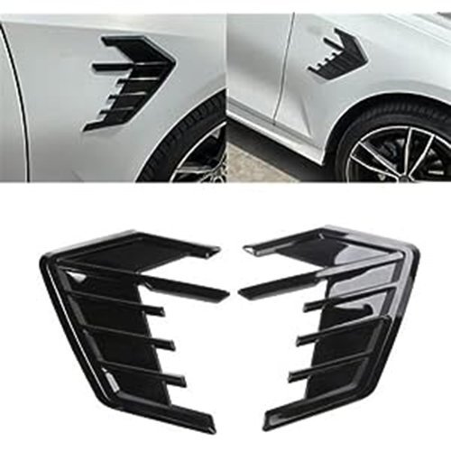 2 Pcs Universal Side Scoops Decor Black