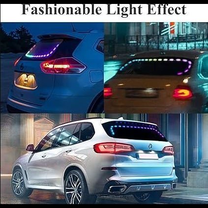 LED Car Ambient Lights Back Window, Multi-Function